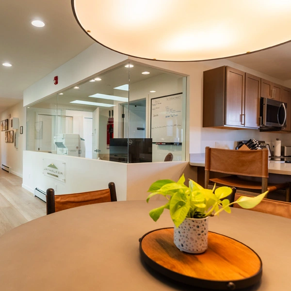 Dinning room table at the landing our residential treatment center