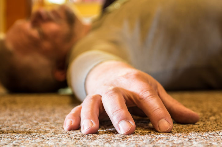 Man-having-seizure-from-marijuana-use - Jaywalker - Jaywalker man having a seizure from marijuana use
